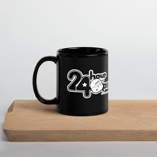 24 Hour Ops - Black Glossy Mug