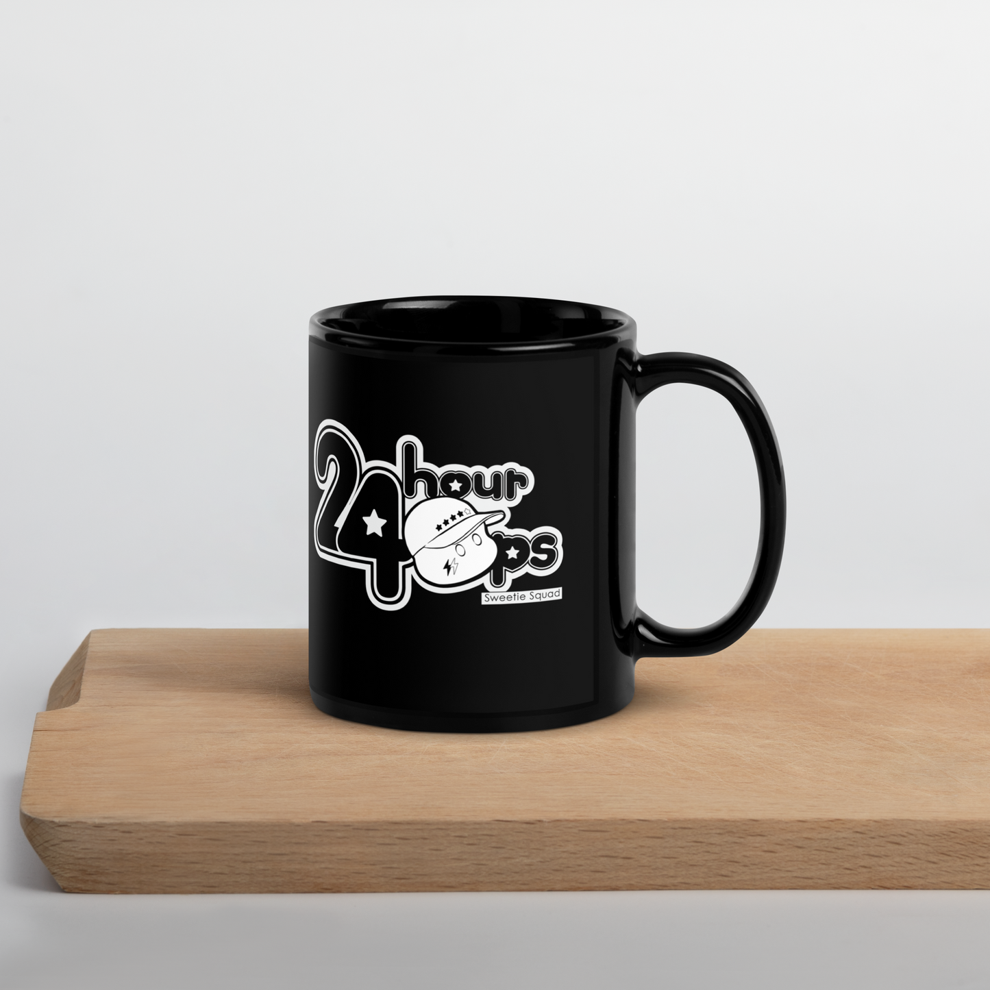 24 Hour Ops - Black Glossy Mug