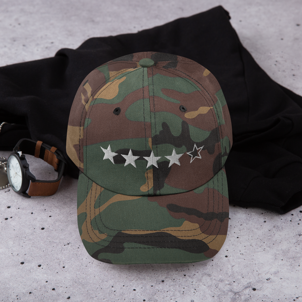 Metokur Hat 4/5 Stars - (All White Stars)