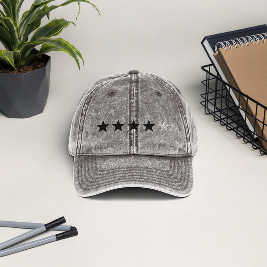 4/5 Stars Vintage Cotton Twill Cap