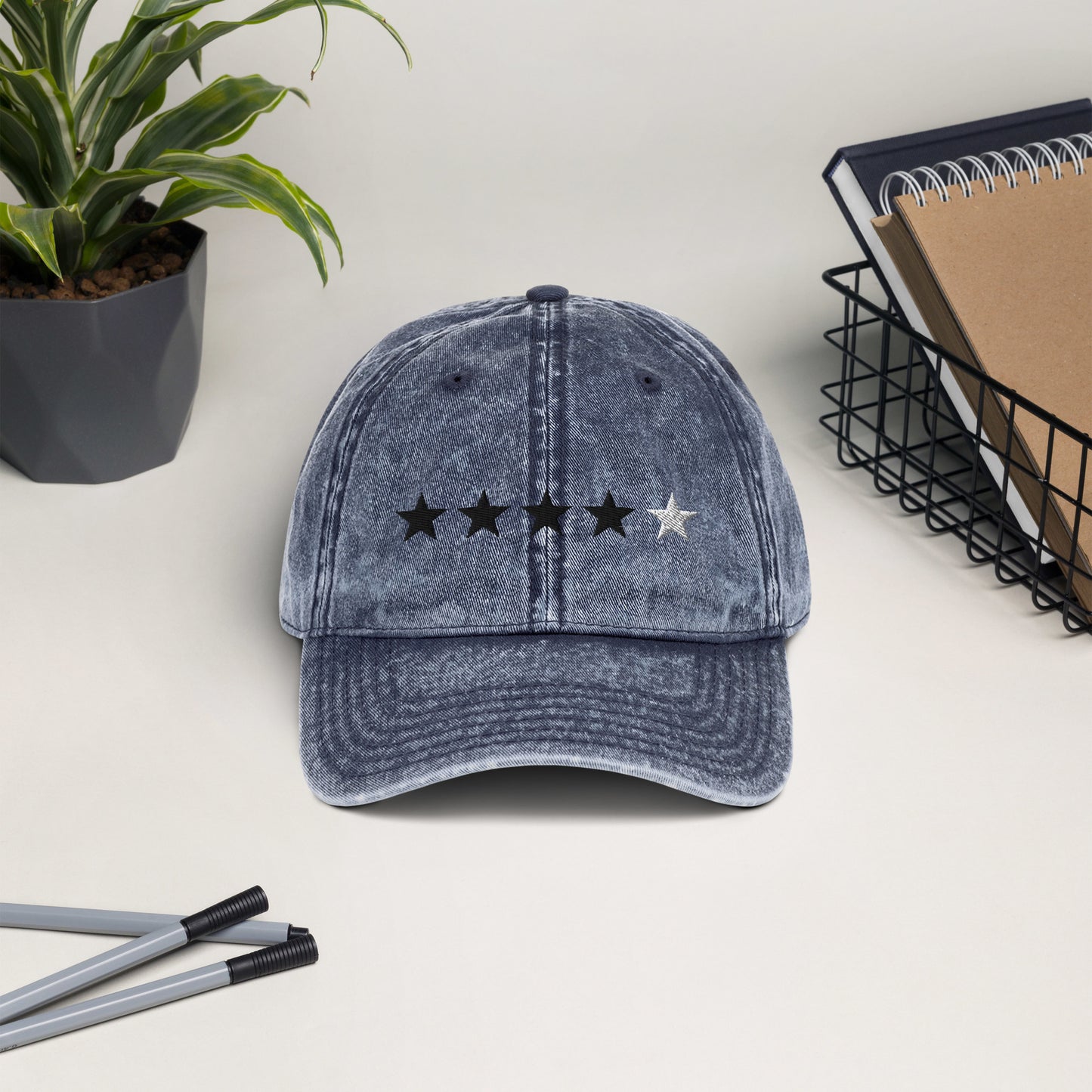 4/5 Stars Vintage Cotton Twill Cap