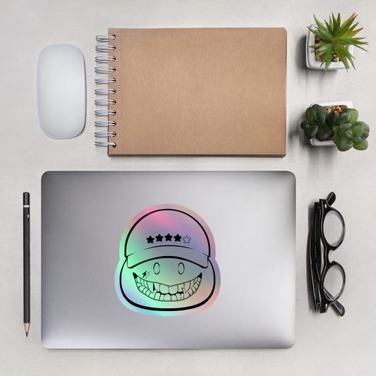Pudding Troll Face - Holographic Sticker