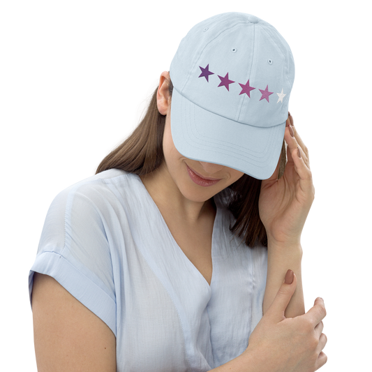 Purple Embroidered Gradient - Pastel Hat