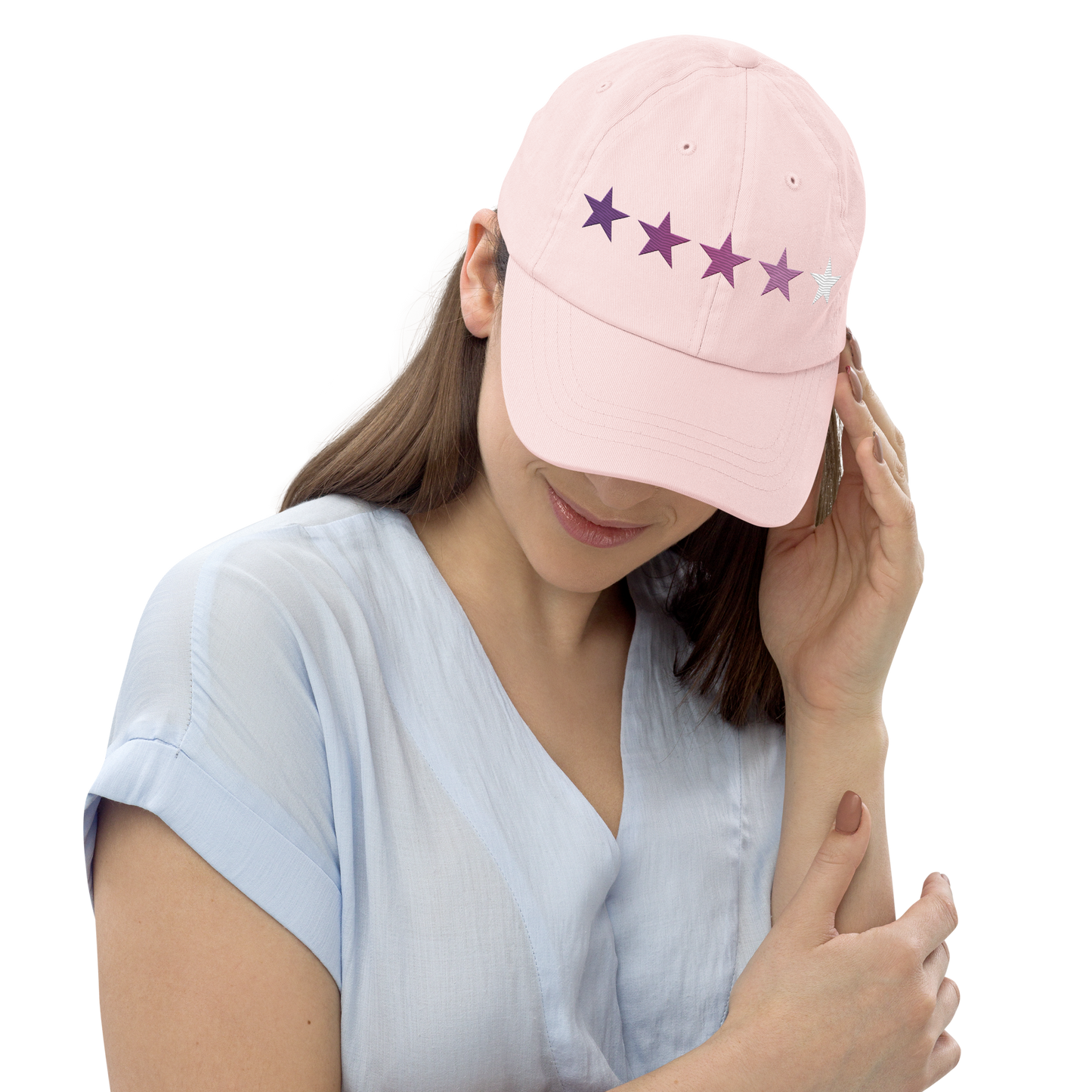 Purple Embroidered Gradient - Pastel Hat