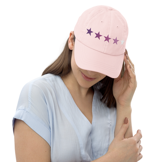 Purple Embroidered Gradient - Pastel Hat