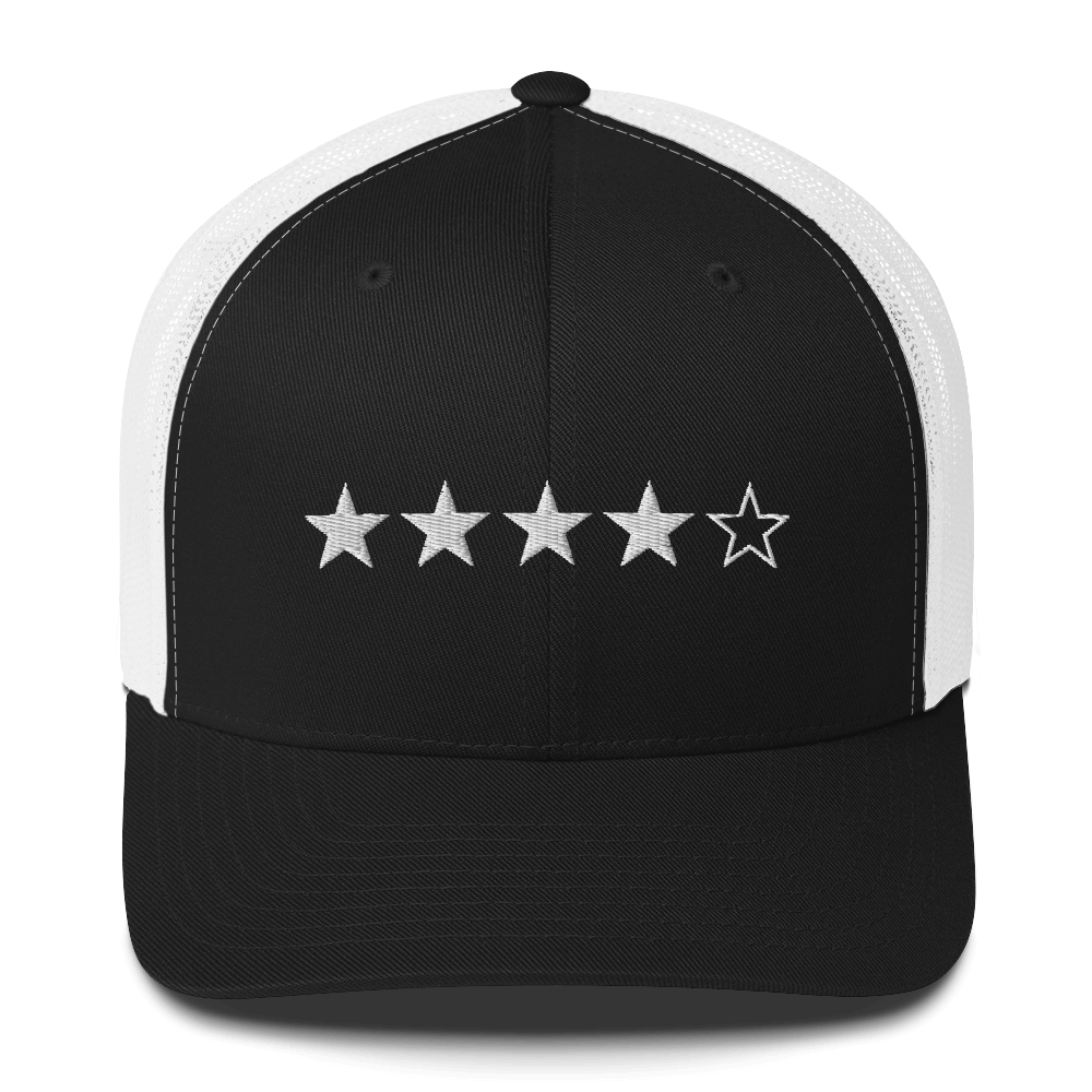 4/5 Stars (White Stars) Trucker Hat