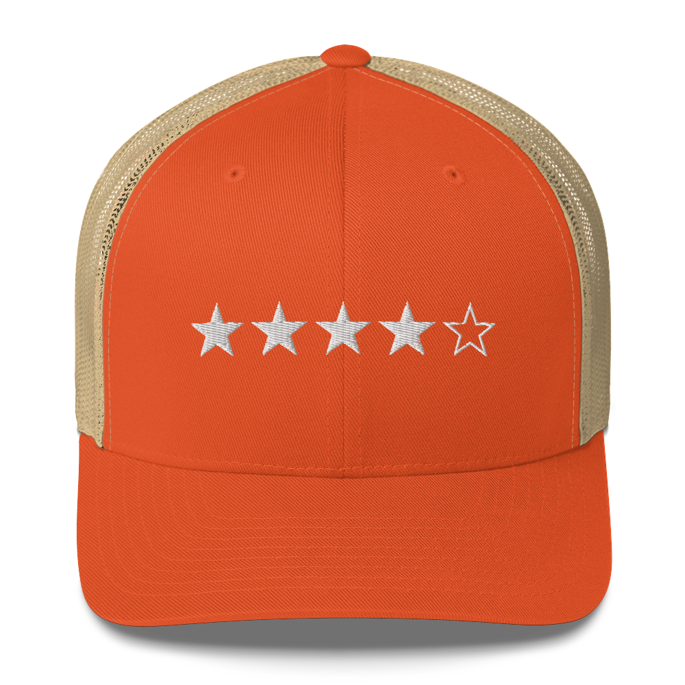 4/5 Stars (White Stars) Trucker Hat