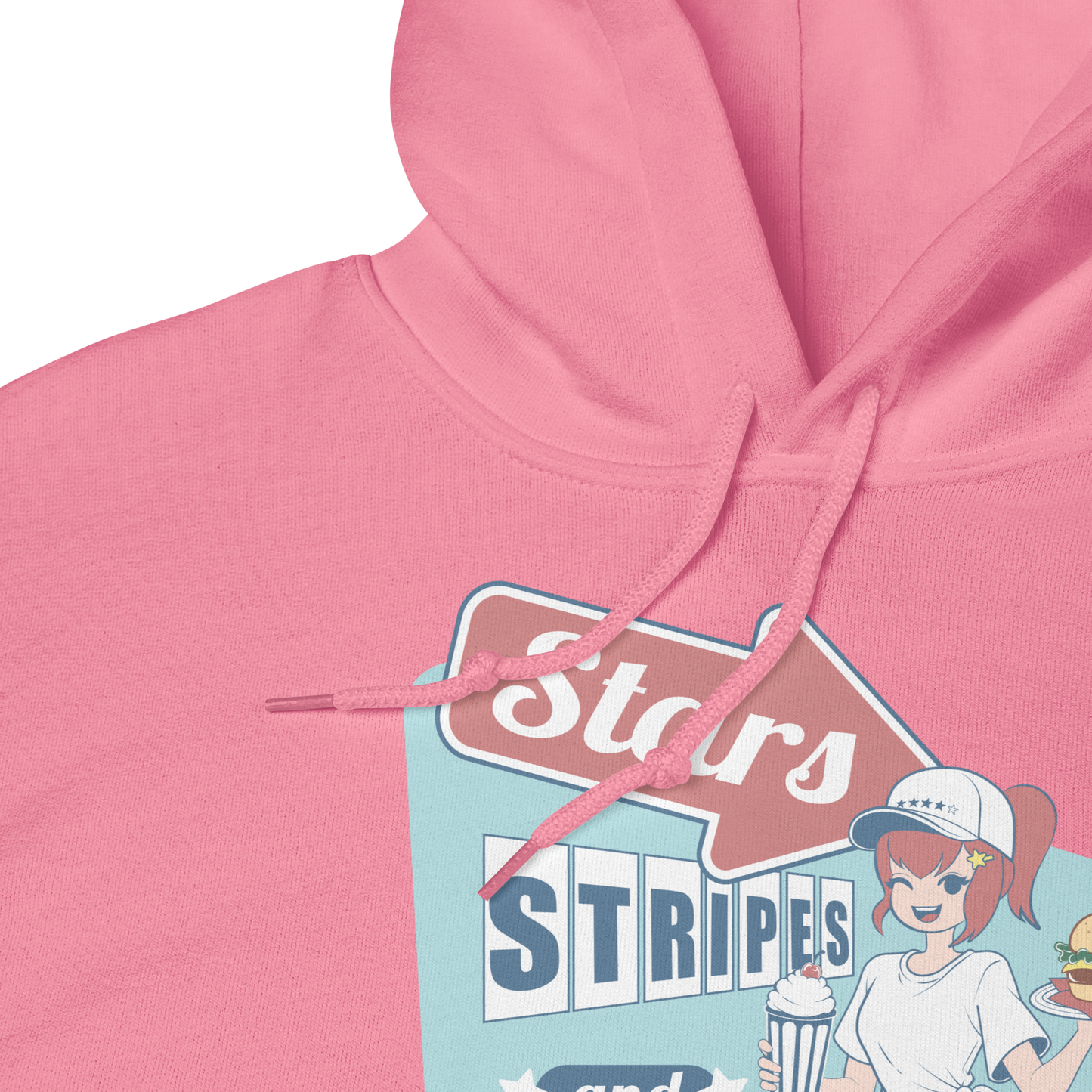 Stars, Stripes and Burger Bites - Unisex Hoodie